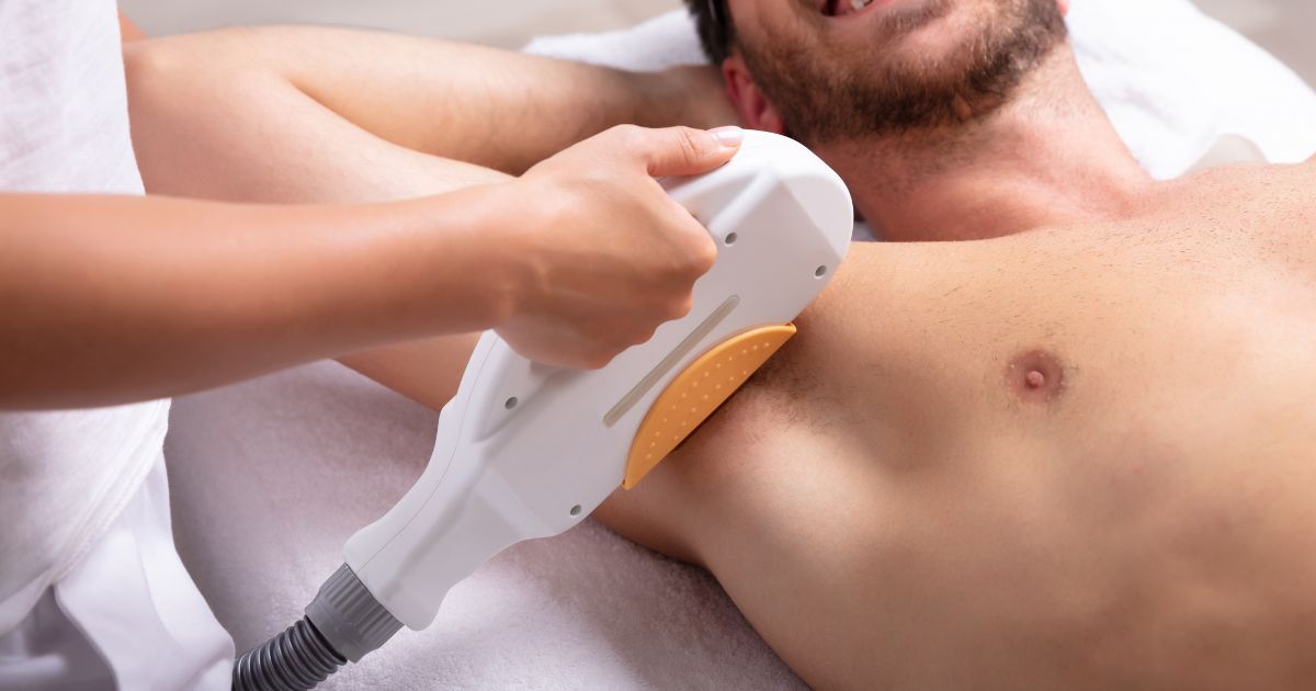 Upper Body Hair removal for men in Greater Noida - Esthetica Esthetic Clinic Header 3